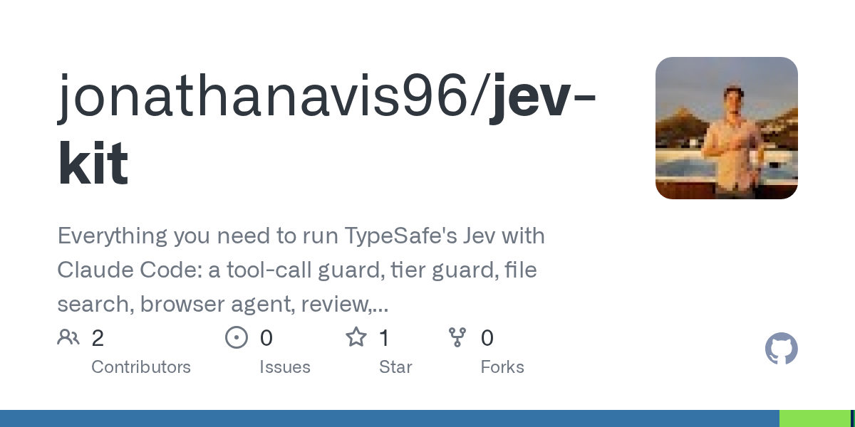 Jev Kit — Development skill for Claude Code