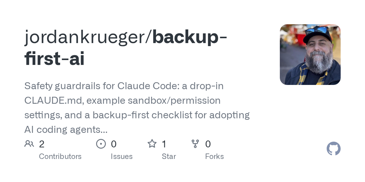 Backup First AI — AI skill for Claude Code