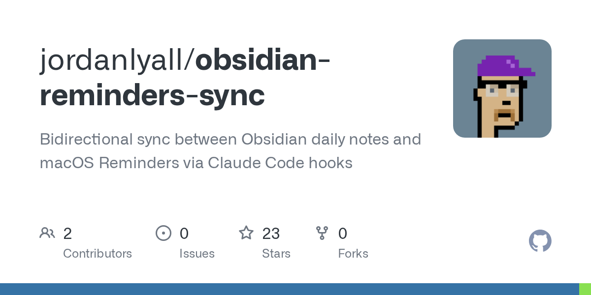 Obsidian Reminders Sync — Development skill for Claude Code