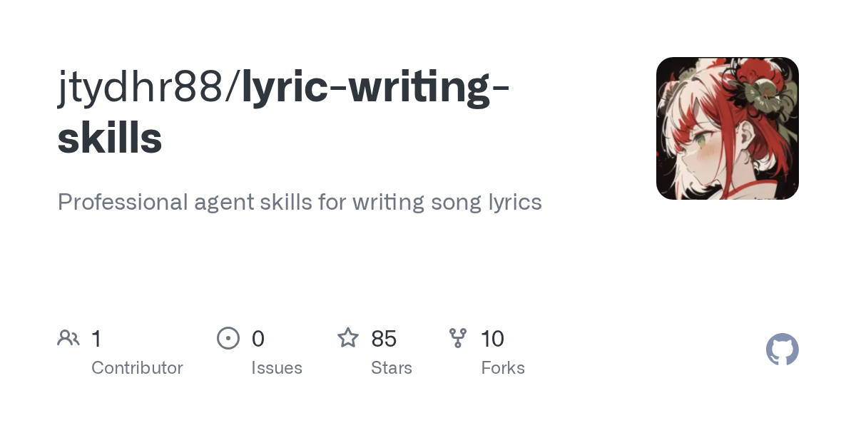 Lyric Writing Skills — Development skill for Claude Code