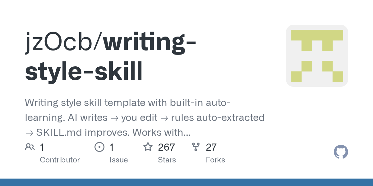 Writing Style Skill — AI skill for Claude Code