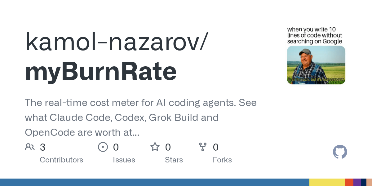 MyBurnRate — AI skill for Claude Code