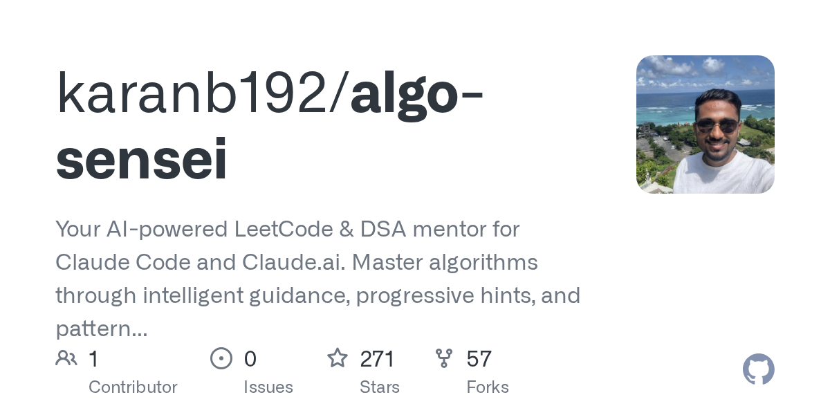 Algo Sensei — AI skill for Claude Code