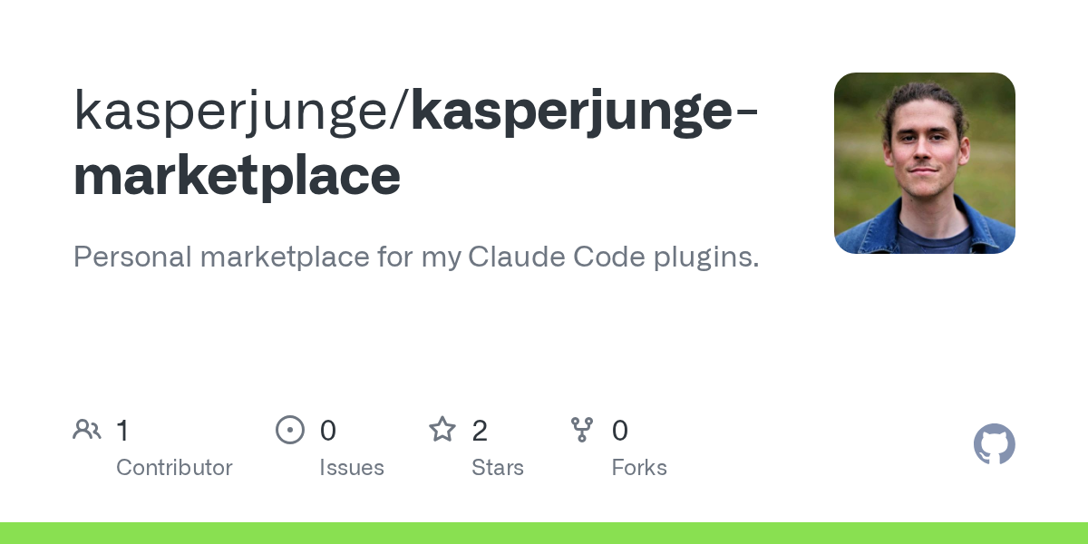 Kasperjunge Marketplace — Development skill for Claude Code