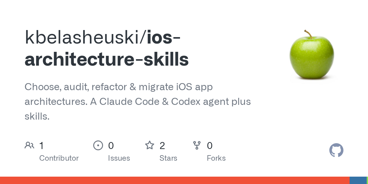 iOS Architecture Skills — Security skill for Claude Code