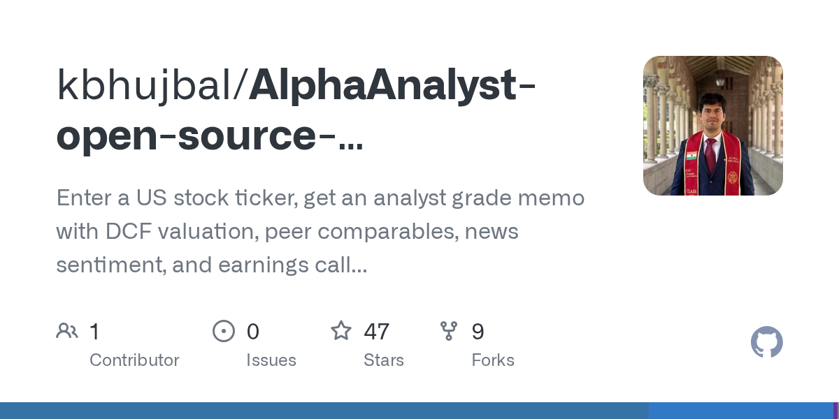 AlphaAnalyst Open Source Autonomous Equity Research Agent — Data skill for Claude Code