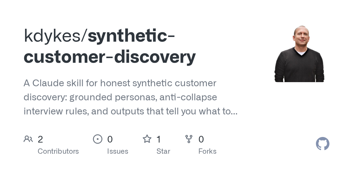 Synthetic Customer Discovery — Development skill for Claude Code