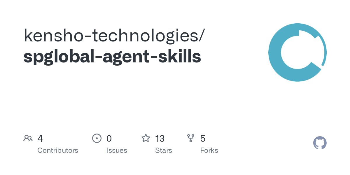 Spglobal Agent Skills — Data skill for Claude Code
