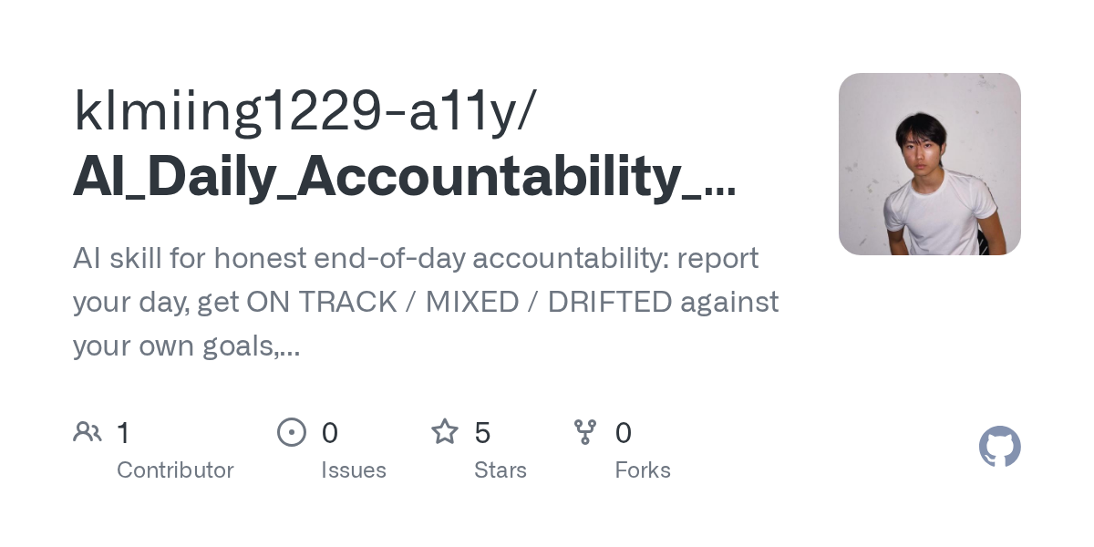 AI Daily Accountability Secretary — AI skill for Claude Code