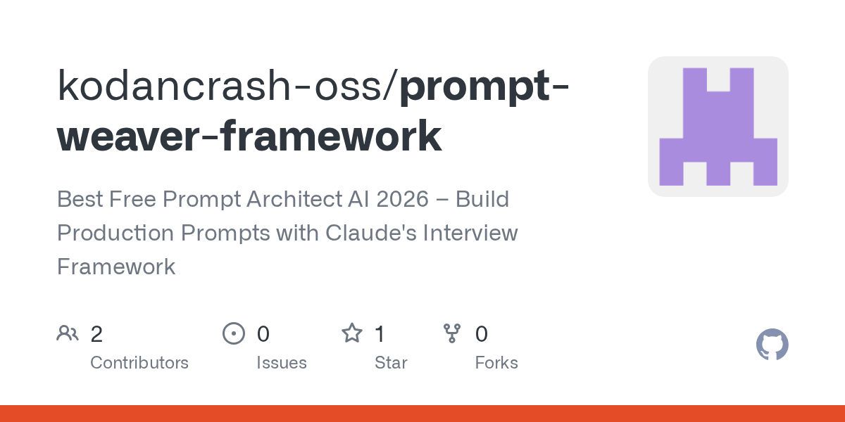 Prompt Weaver Framework — AI skill for Claude Code