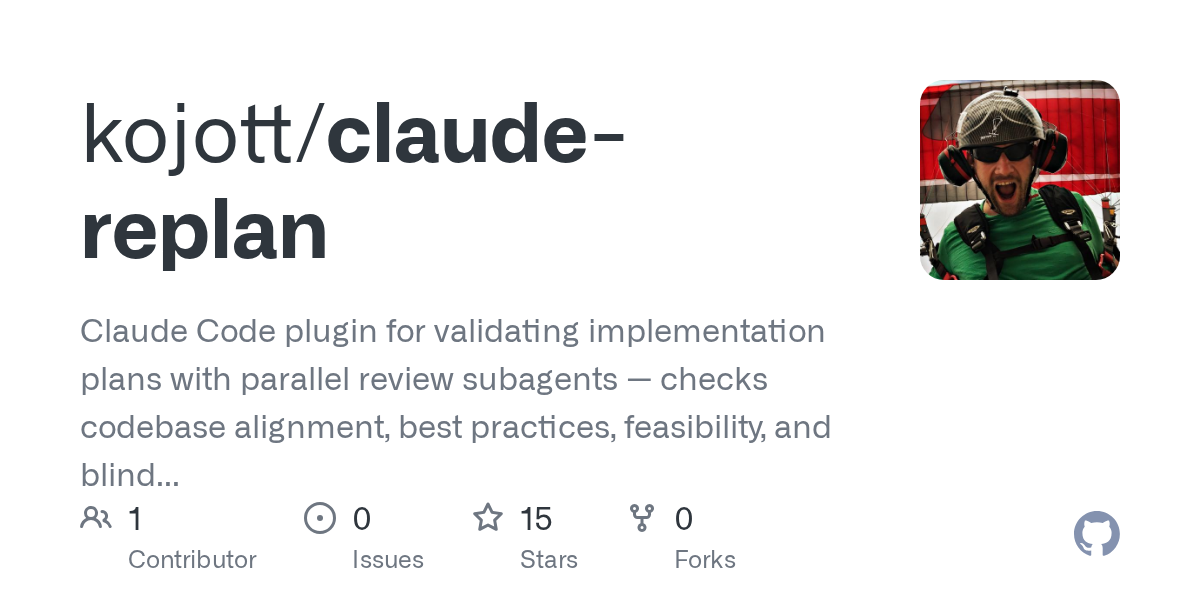 Claude Replan — Development skill for Claude Code
