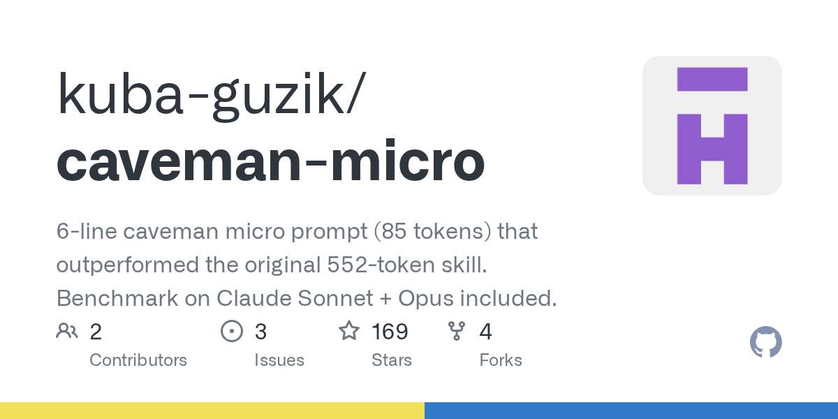 Caveman Micro — Development skill for Claude Code