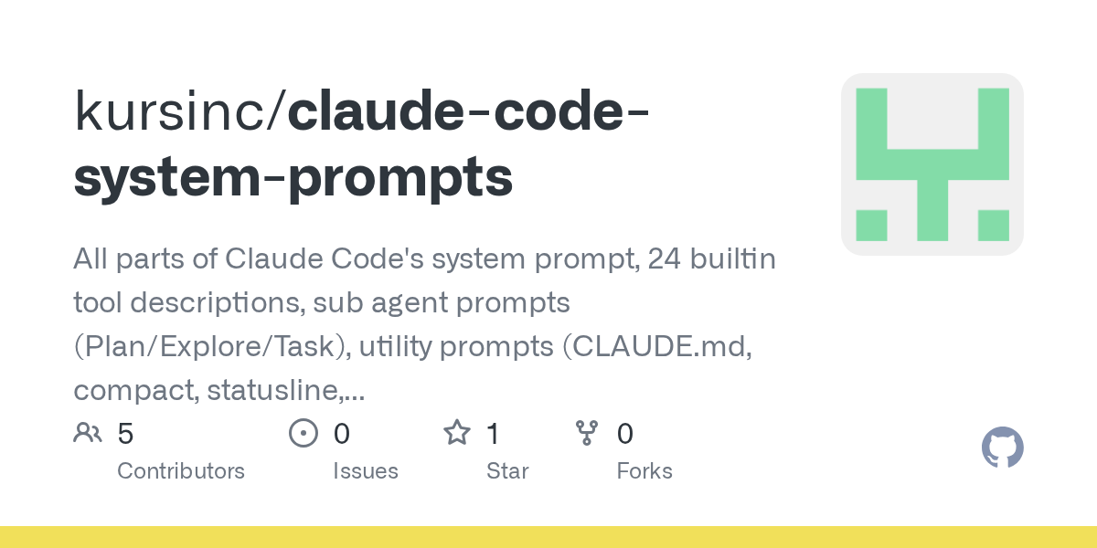 Claude Code System Prompts — Productivity skill for Claude Code