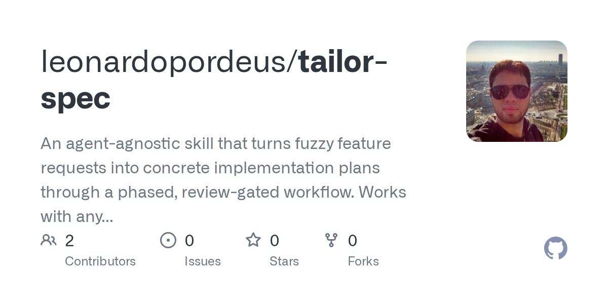 Tailor Spec — Testing skill for Claude Code