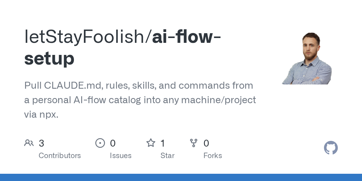 AI Flow Setup — AI skill for Claude Code