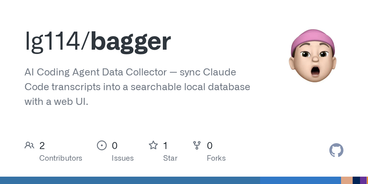 Bagger — Data skill for Claude Code