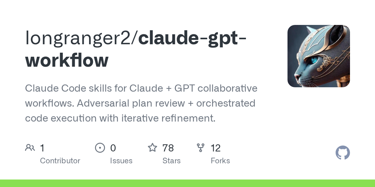 Claude GPT Workflow — AI skill for Claude Code