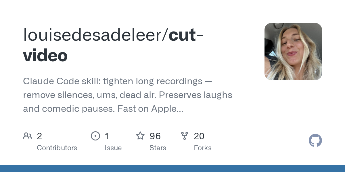 Cut Video — Development skill for Claude Code