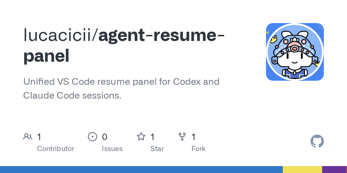 Agent Resume Panel — Development skill for Claude Code