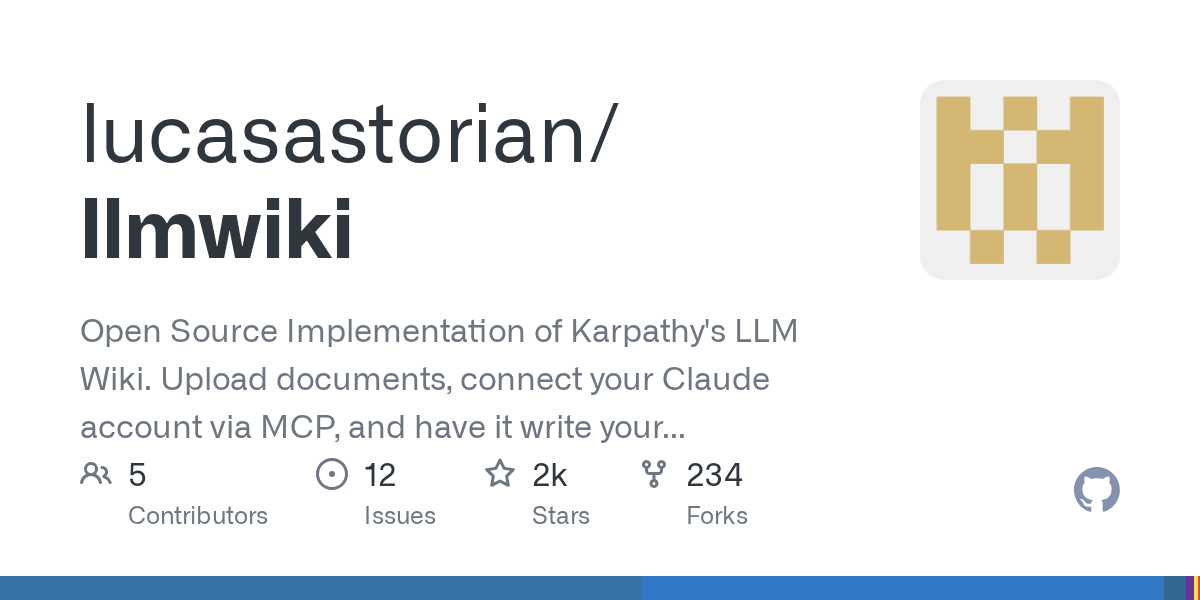 Llmwiki — AI skill for Claude Code