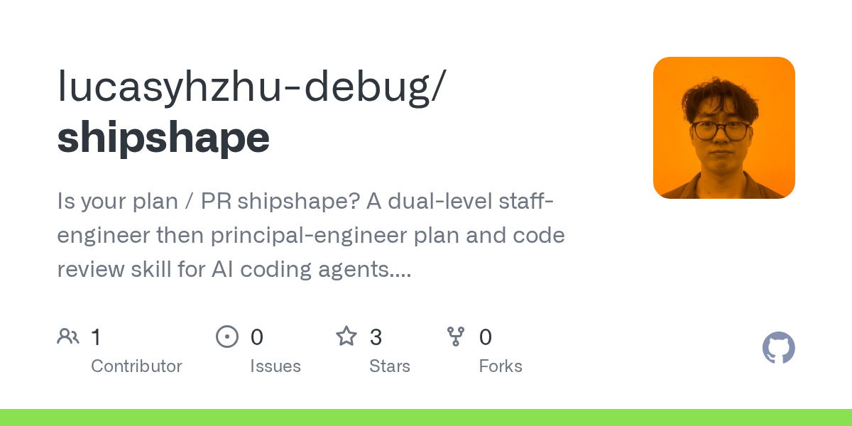 Shipshape — Development skill for Claude Code