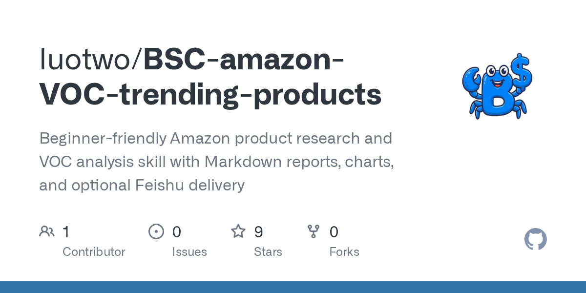 BSC Amazon VOC Trending Products — Documentation skill for Claude Code