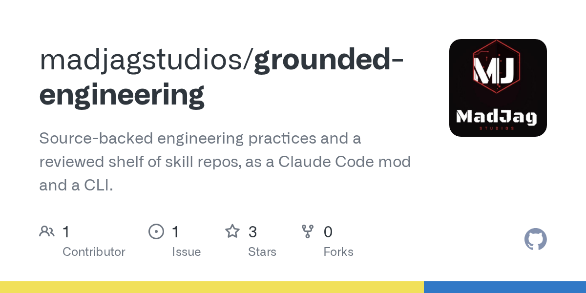 Grounded Engineering — Development skill for Claude Code