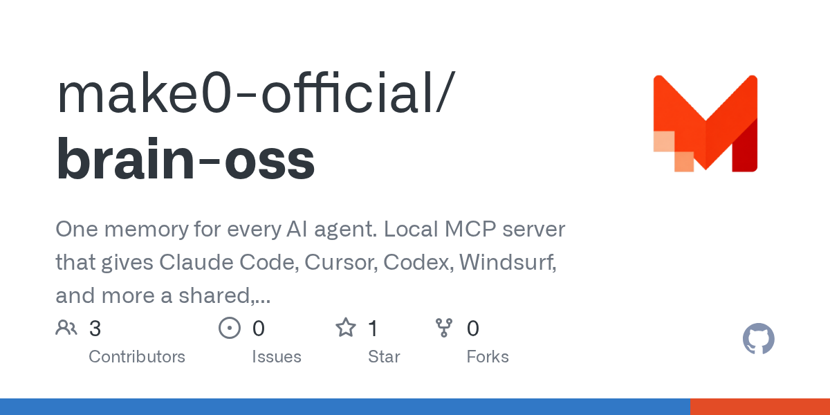 Brain OSS — AI skill for Claude Code
