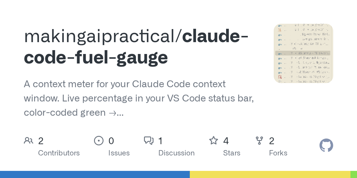 Claude Code Fuel Gauge — Development skill for Claude Code