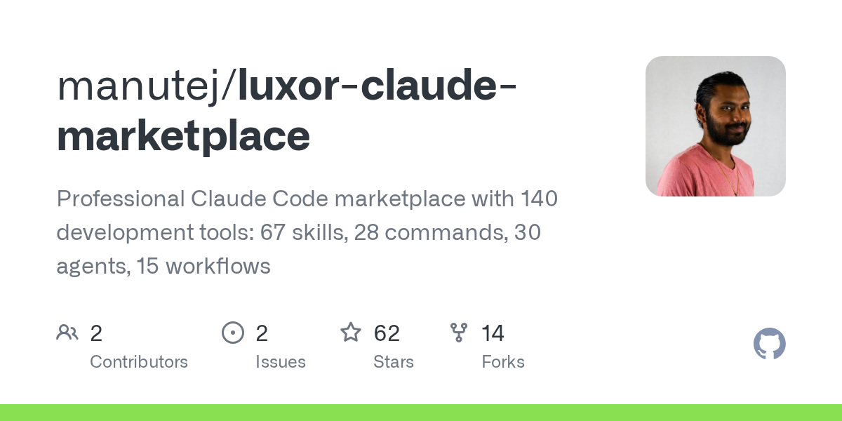 Luxor Claude Marketplace — Development skill for Claude Code
