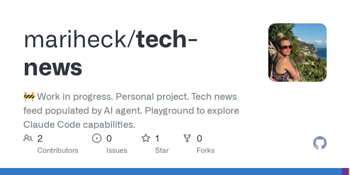 Tech News — AI skill for Claude Code