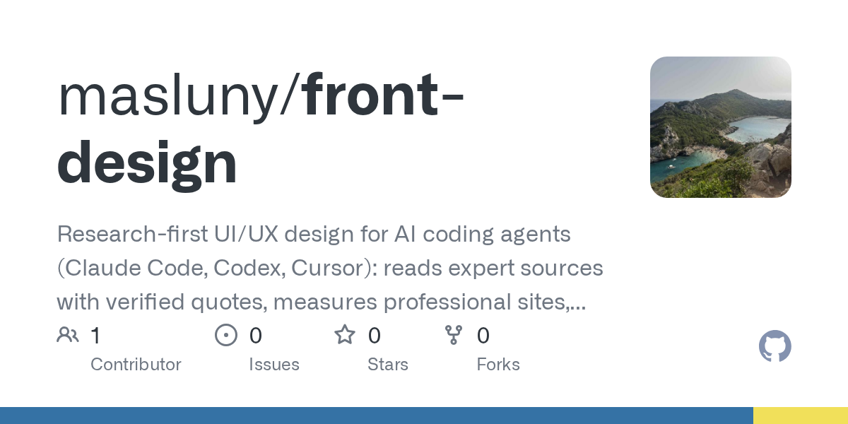 Front Design — AI skill for Claude Code