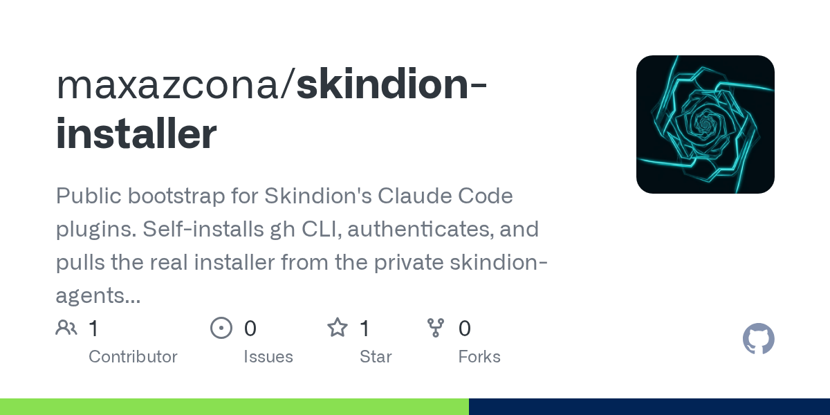 Skindion Installer — Design skill for Claude Code