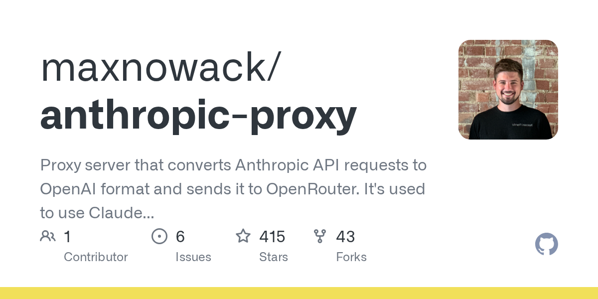 Anthropic Proxy — Code Quality skill for Claude Code