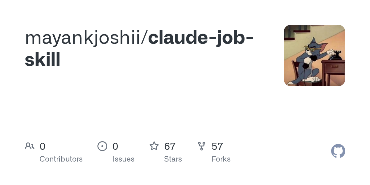 Claude Job Skill — AI skill for Claude Code