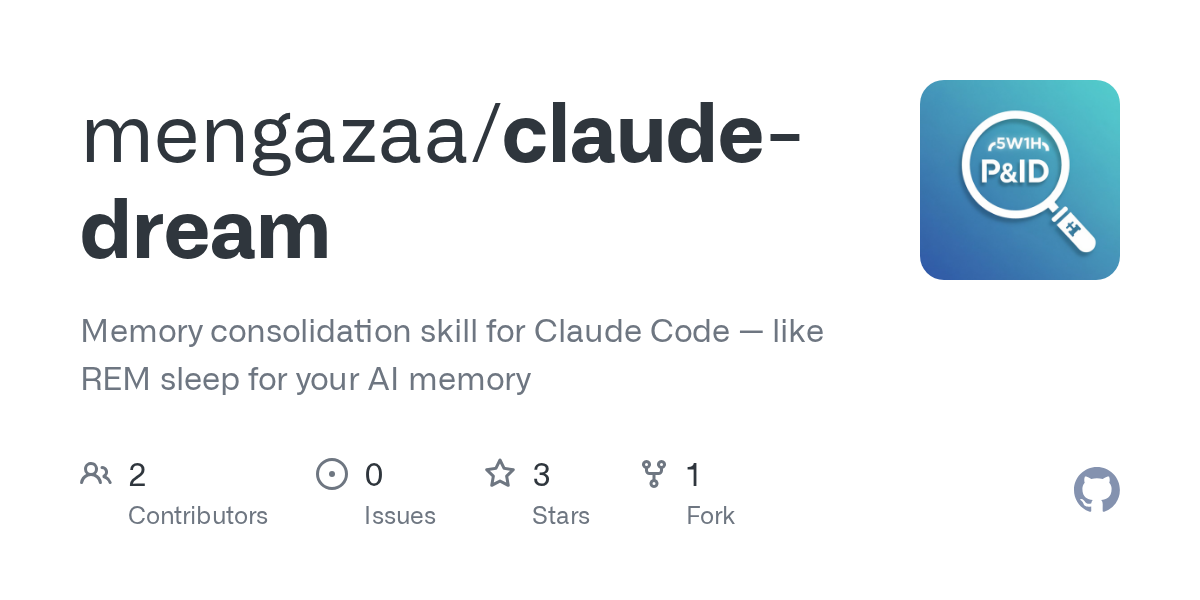 Claude Dream — AI skill for Claude Code