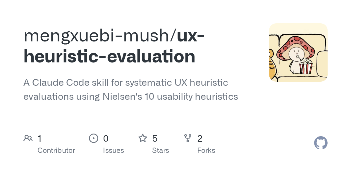UX Heuristic Evaluation — Design skill for Claude Code