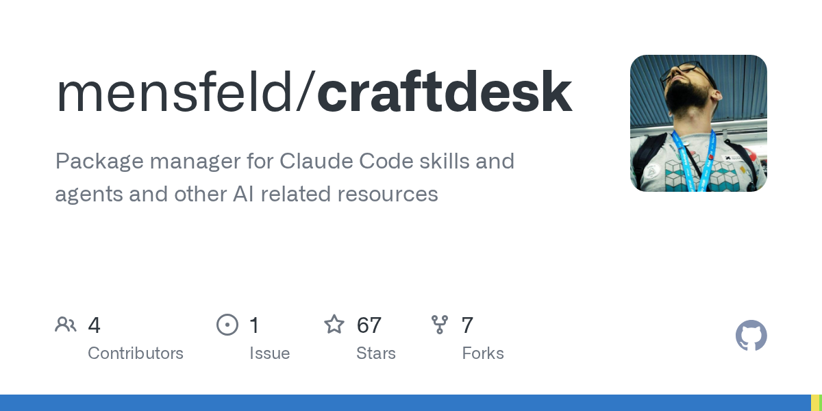 Craftdesk — AI skill for Claude Code