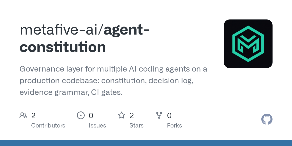 Agent Constitution — AI skill for Claude Code