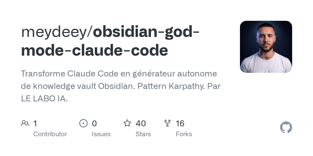 Obsidian God Mode Claude Code — Development skill for Claude Code