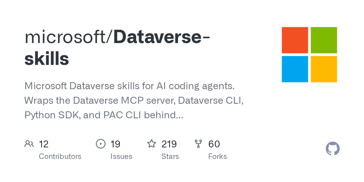 Dataverse Skills — AI skill for Claude Code