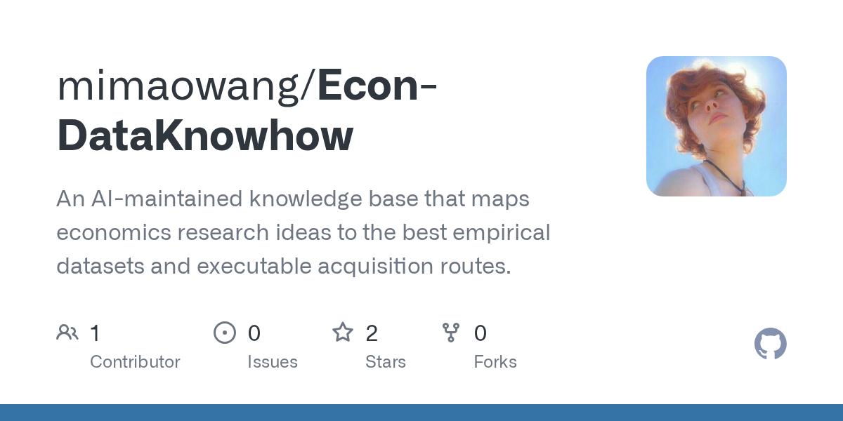 Econ DataKnowhow — AI skill for Claude Code
