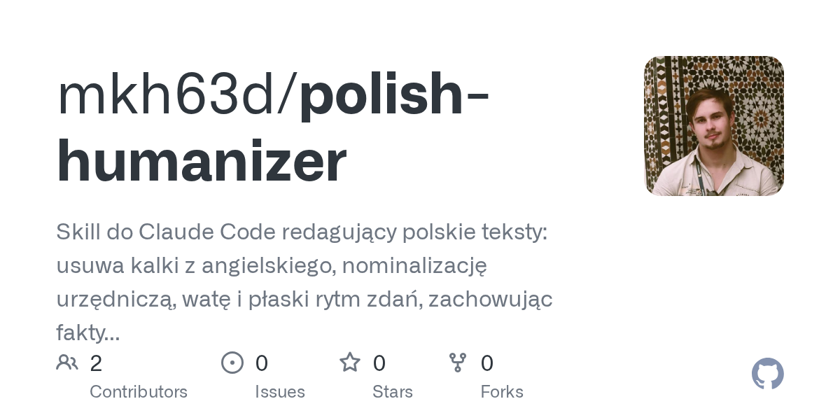 Polish Humanizer — Development skill for Claude Code