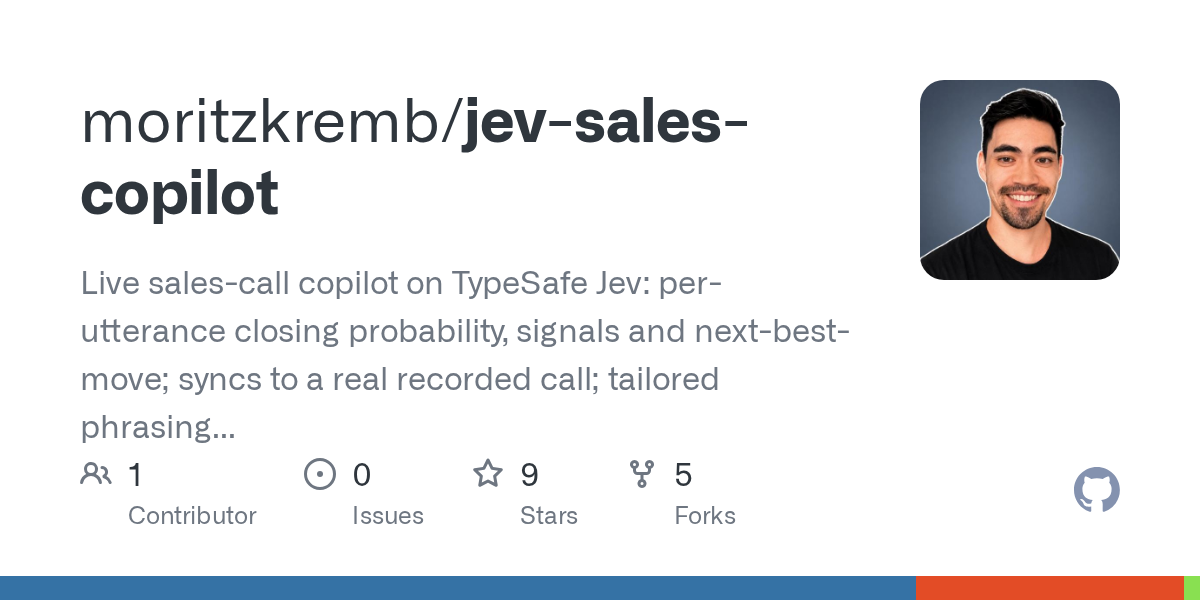Jev Sales Copilot — Development skill for Claude Code