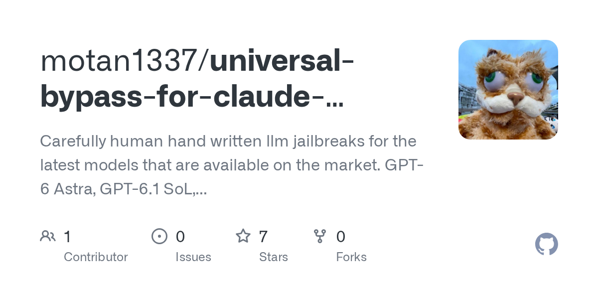Universal Bypass For Claude ChatGPT Qwen Deepseek LLM Claude Code Codex — AI skill for Claude Code