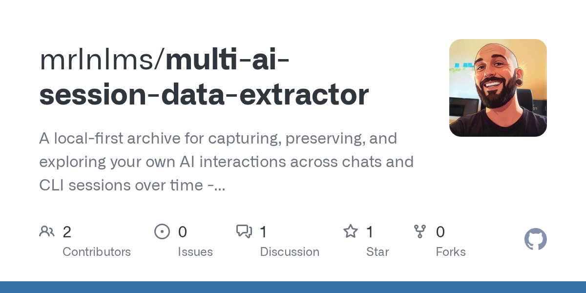 Multi AI Session Data Extractor — Data skill for Claude Code