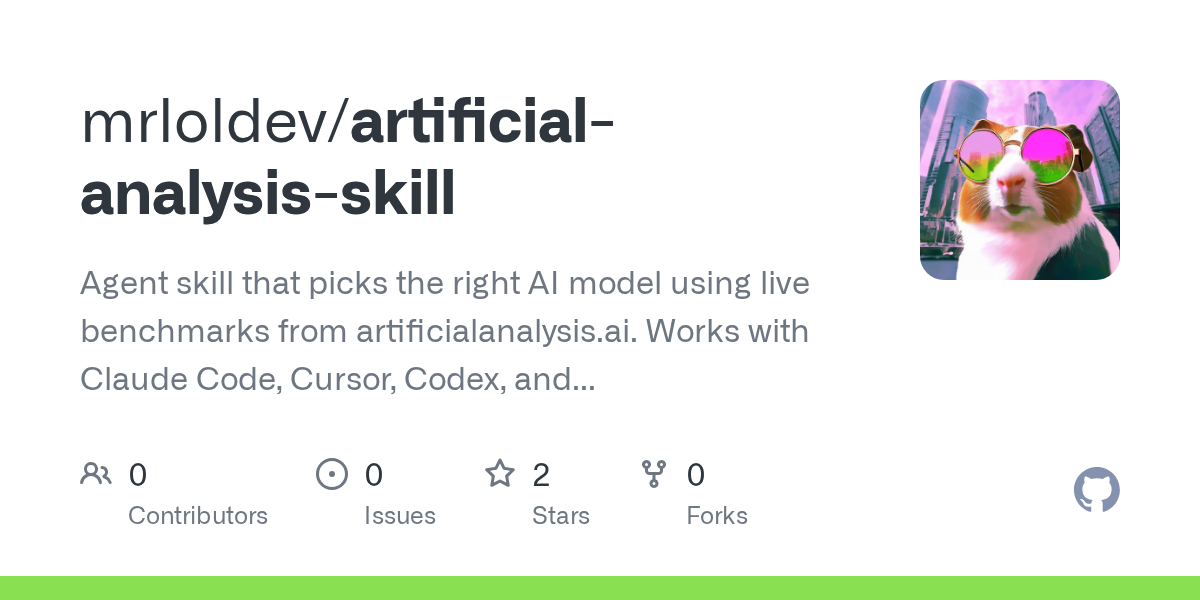 Artificial Analysis Skill — AI skill for Claude Code