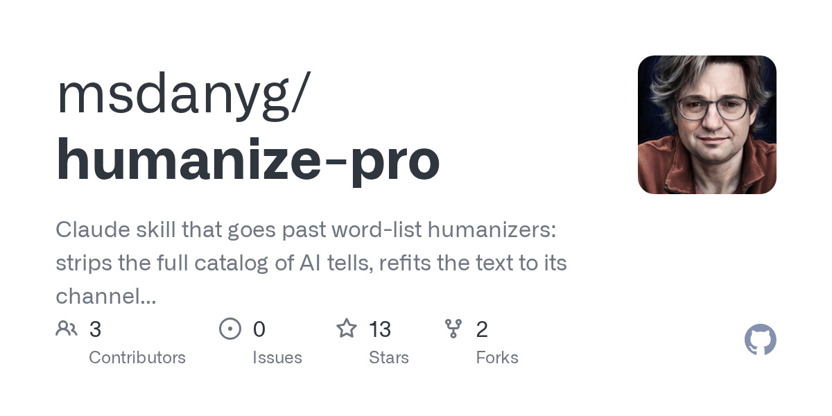 Humanize Pro — AI skill for Claude Code