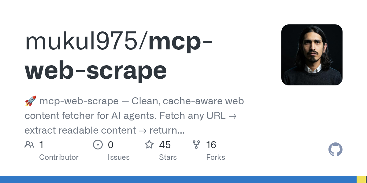 MCP Web Scrape — AI skill for Claude Code