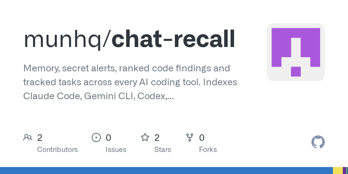 Chat Recall — AI skill for Claude Code